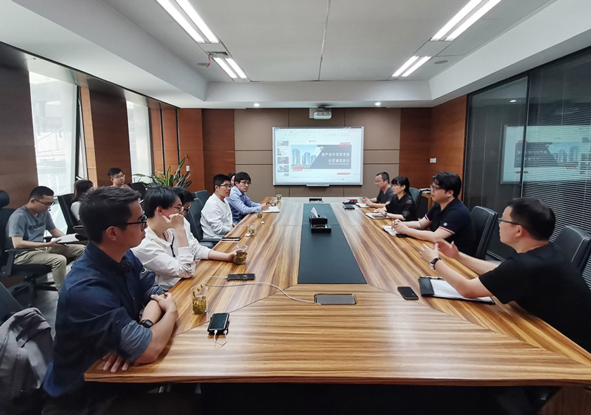 交流促发展｜路劲地产考察团一行到访巨匠建筑参观交流